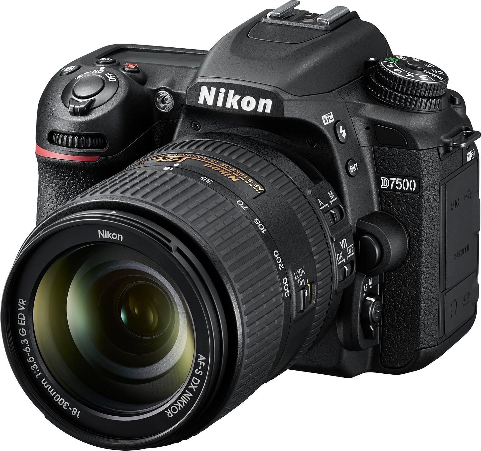 Nikon D7500 DSLR Camera with AF-S DX NIKKOR 18-300mm f/3.5 