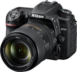 Nikon - D7500 DSLR Camera with AF-S DX NIKKOR 18-300mm f/3.5-6.3G ED VR lens - Black - Front_Zoom