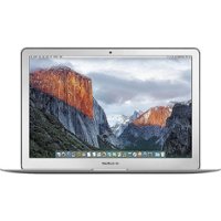 Apple - Pre-Owned - MacBook Air 13.3" Laptop - Intel Core i5 - 4GB Memory - 128GB Flash Storage SSD (2015) - Silver - Front_Zoom