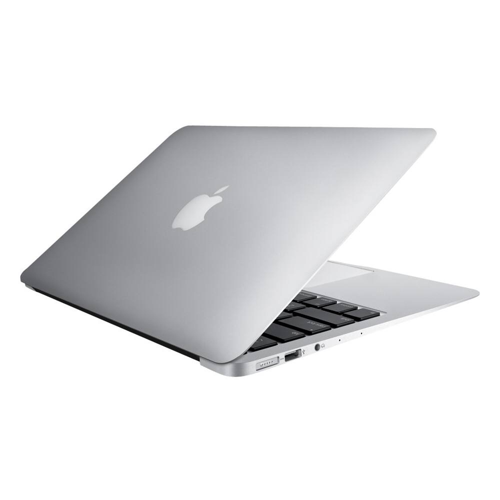 Left View: Apple MacBook Air 11.6" Certified Refurbished - Intel Core i5 with 4GB Memory - 128GB Flash Storage (2015) - Silver