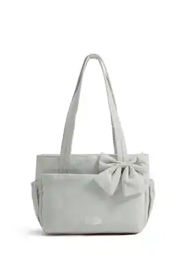 Bagsmart - Crush 9L Everyday Mini Tote, Puffy Splash-Resistant Tote with 13" Laptop Compartment for Daily Use - light gray