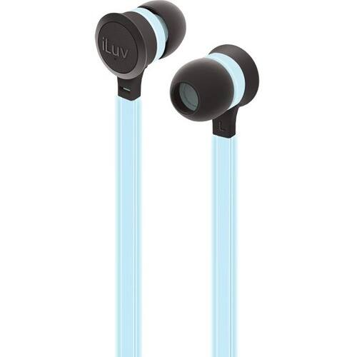 Front Standard. iLuv - Glow-In-The-Dark High Performance Earphones - Blue.