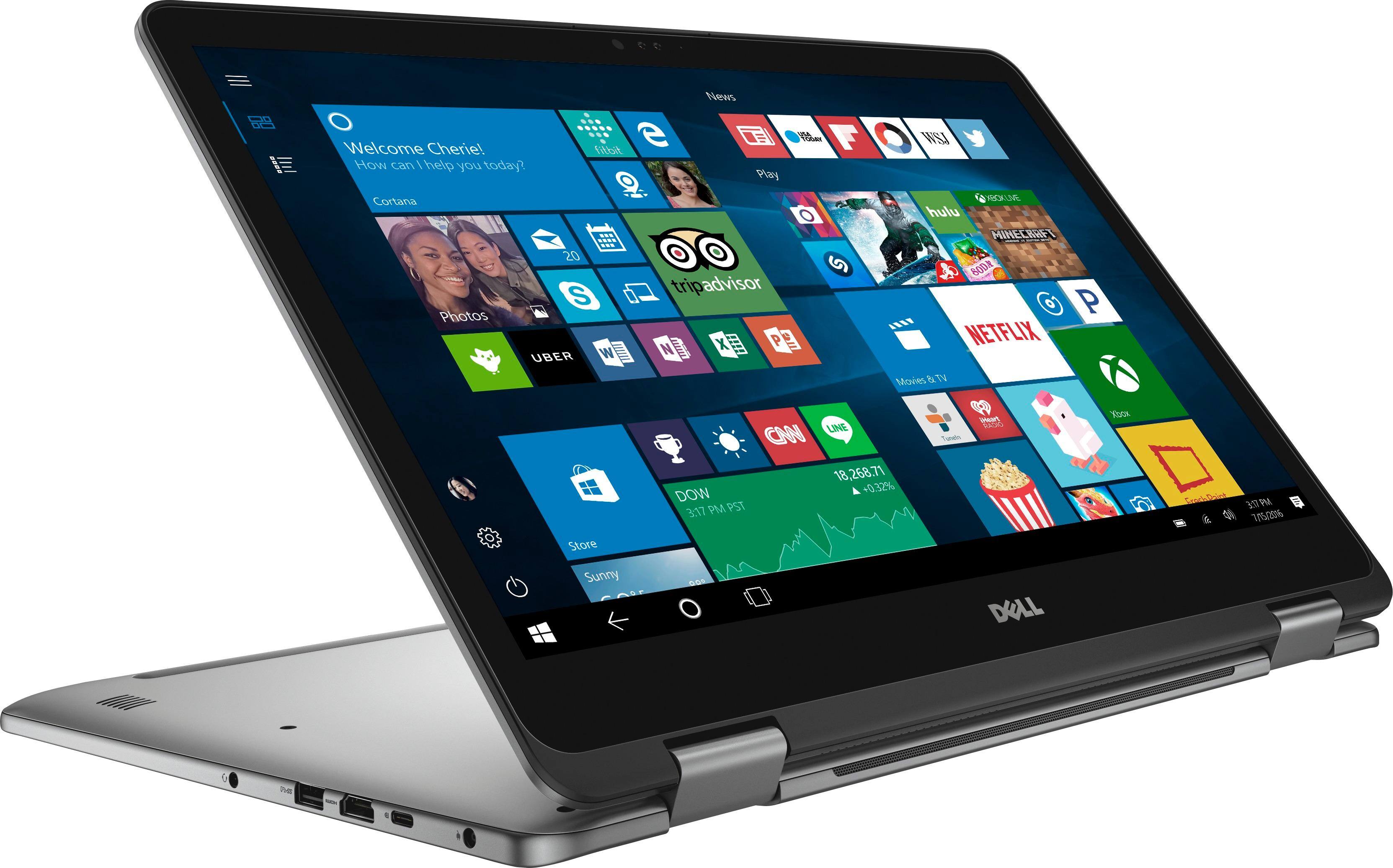 Angle. Dell - Inspiron 2-in-1 17.3" Touch-Screen Laptop - Intel Core i7 - 16GB Memory - NVIDIA GeForce MX150 - 2TB Hard Drive.