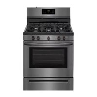 Frigidaire - 5.0 Cu. Ft. Self-Cleaning Freestanding Gas Range - Black stainless steel - Front_Zoom