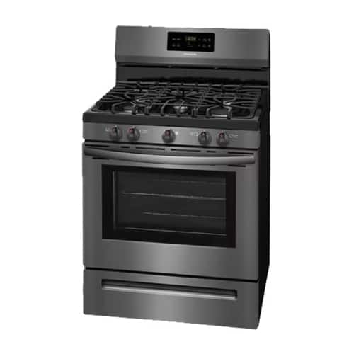 Alt View 11. Frigidaire - 5.0 Cu. Ft. Self-Cleaning Freestanding Gas Range - Black Stainless Steel.