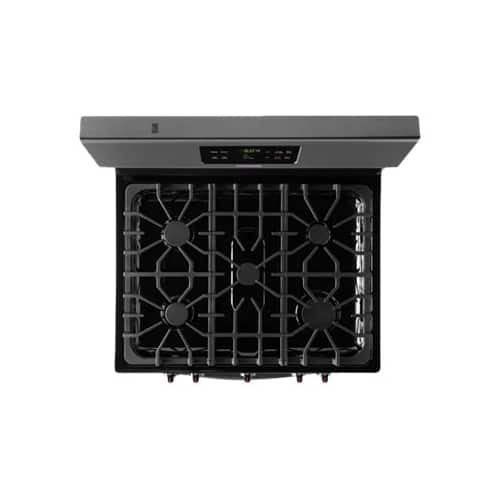 Alt View 12. Frigidaire - 5.0 Cu. Ft. Self-Cleaning Freestanding Gas Range - Black Stainless Steel.