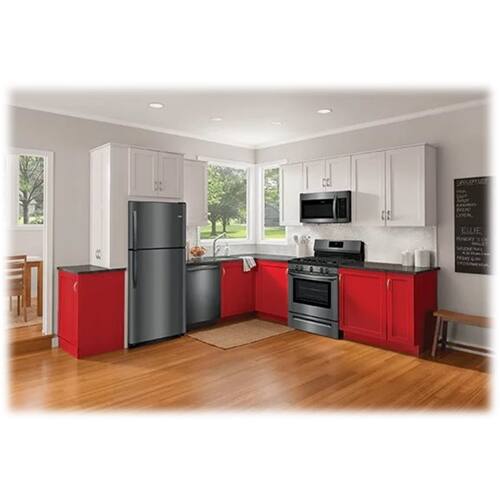 Alt View 13. Frigidaire - 5.0 Cu. Ft. Self-Cleaning Freestanding Gas Range - Black Stainless Steel.