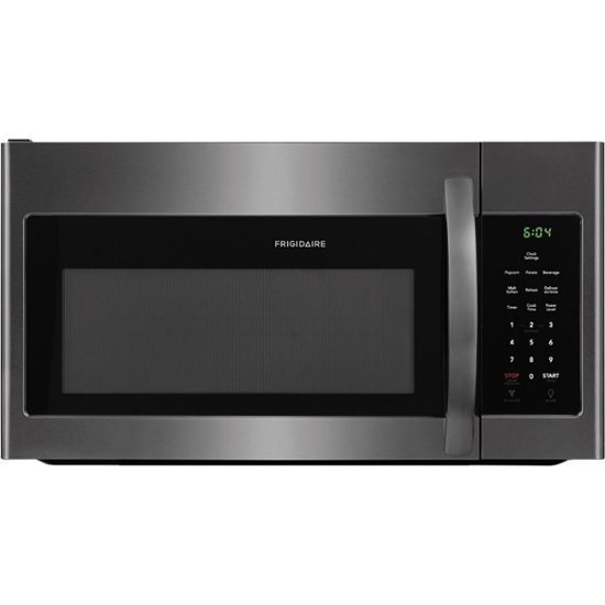 Frigidaire – 1.6 Cu. Ft. Over-the-Range Microwave – Black stainless steel