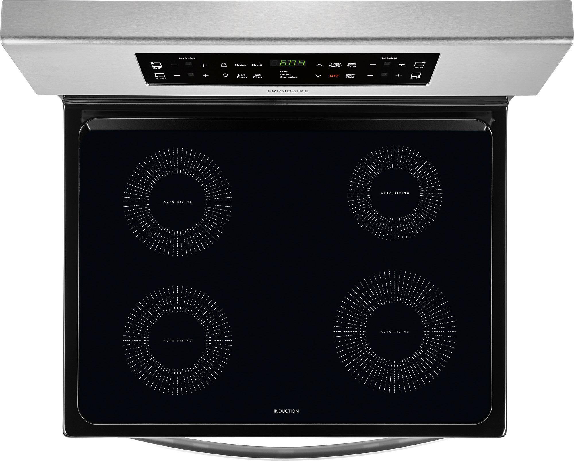 Alt View 13. Frigidaire - 5.4 Cu. Ft. Self-Cleaning Freestanding Electric Induction Range - Stainless steel.