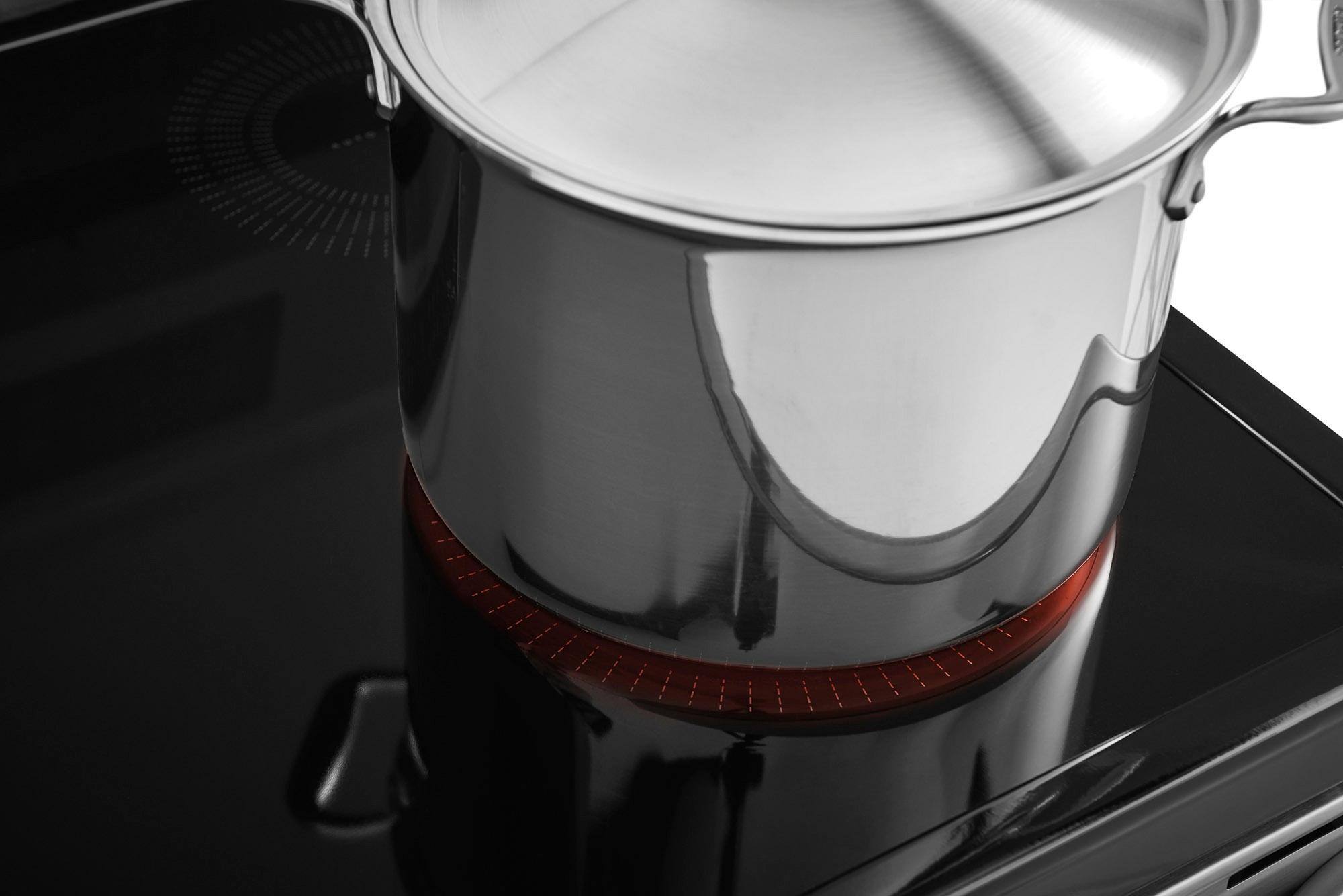 Alt View 15. Frigidaire - 5.4 Cu. Ft. Self-Cleaning Freestanding Electric Induction Range - Stainless steel.