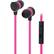 Front Standard. iLuv - Glow-In-The-Dark High Performance Earphones with Mic and Remote - Pink.