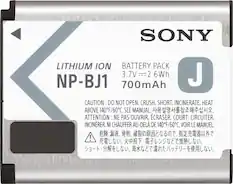Front. Sony - Lithium-Ion Replacement Battery for Sony RX0 - Gray.