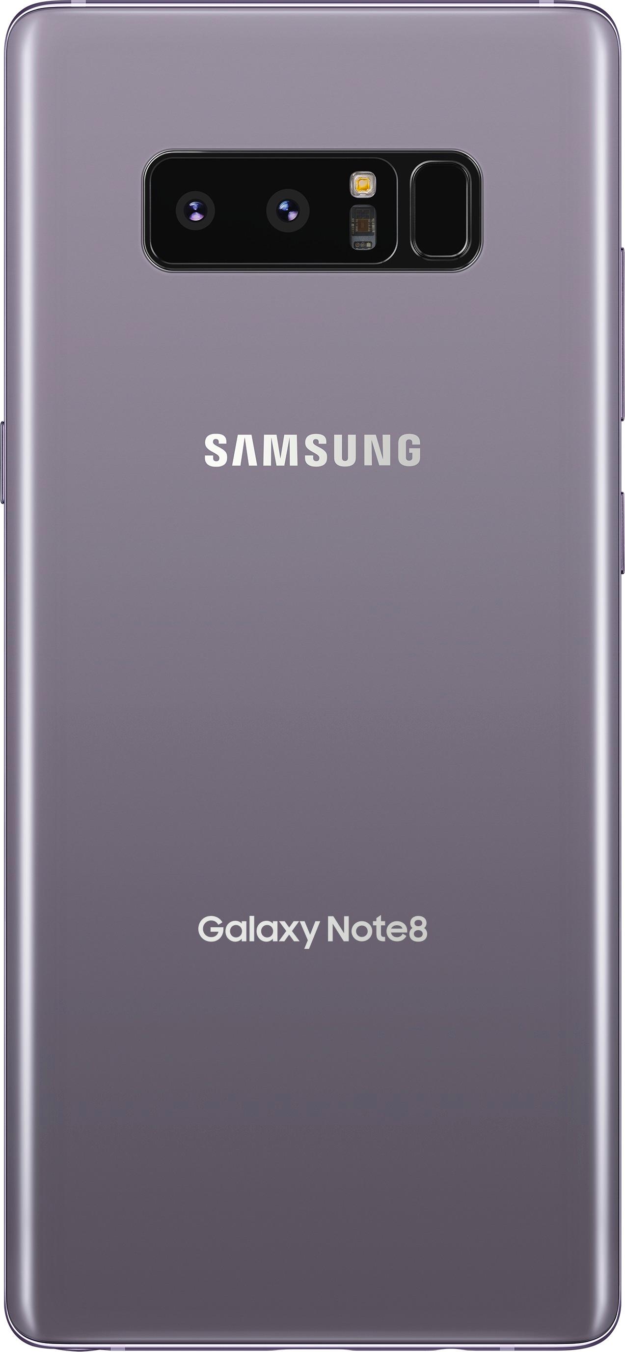 Back View: Samsung - Geek Squad Certified Refurbished Galaxy Note8 4G LTE with 64GB Memory Cell Phone (Unlocked) - Orchid Gray