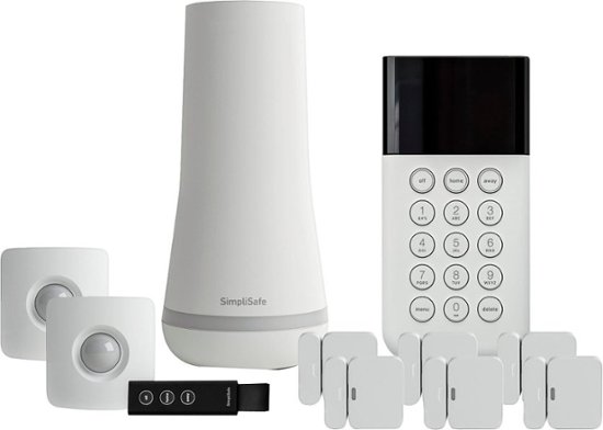 Front Zoom. SimpliSafe - Shield Home Security System - White.