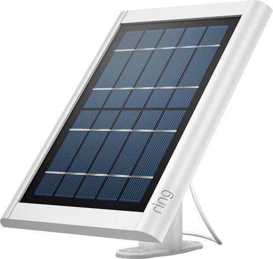 Solar Panel For Ring Spotlight Cam Battery And Stick Up Cam Battery White 8asps7 Wen0 Best Buy