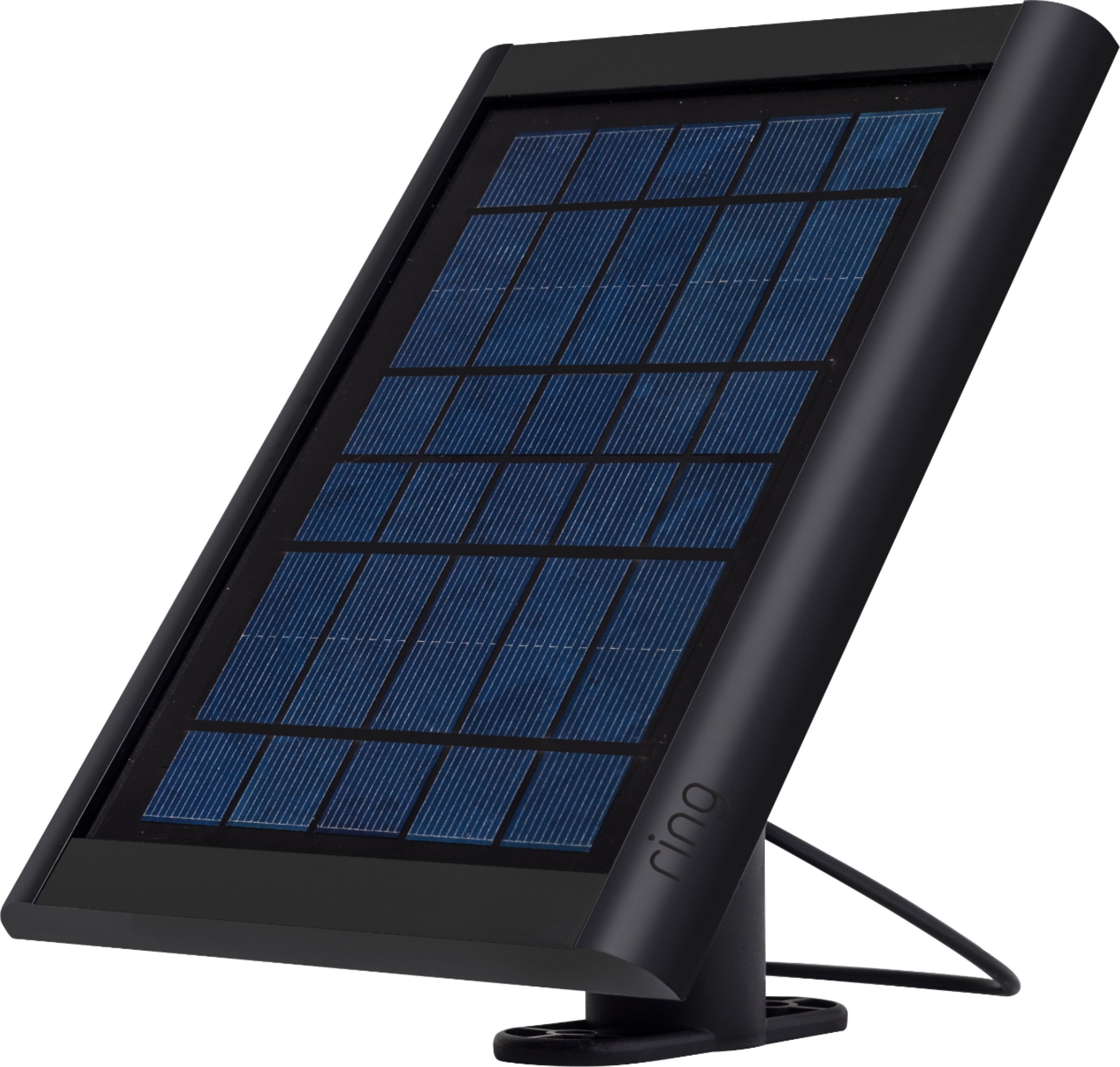 Solar Panel for Ring Spotlight Cam Battery and Stick Up Cam Battery - Black