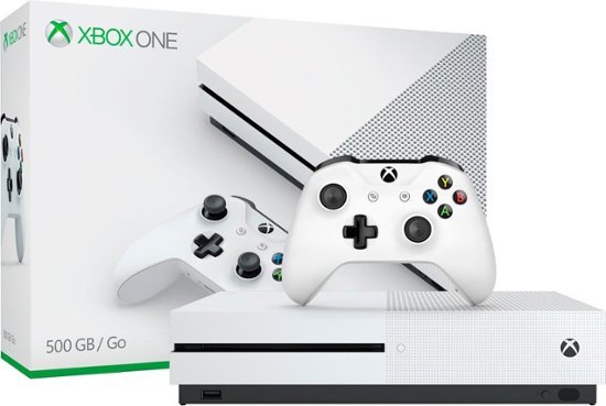 Microsoft - Xbox One S 500GB Console - White - Front_Zoom