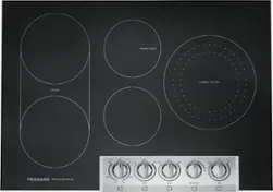 Frigidaire - 30" Electric Cooktop - Stainless Steel - Front_Zoom