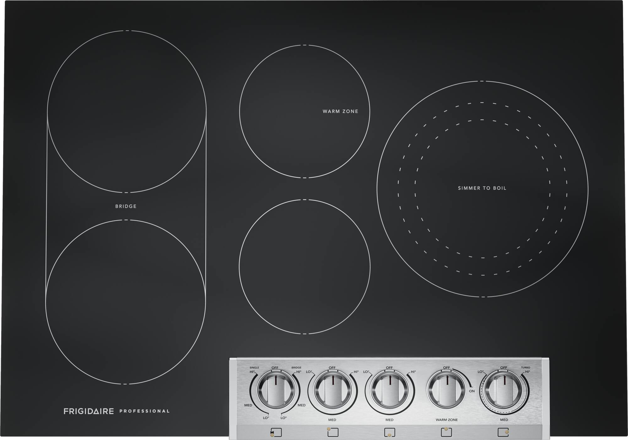 Frigidaire - Professional 30" Electric Cooktop - Stainless Steel