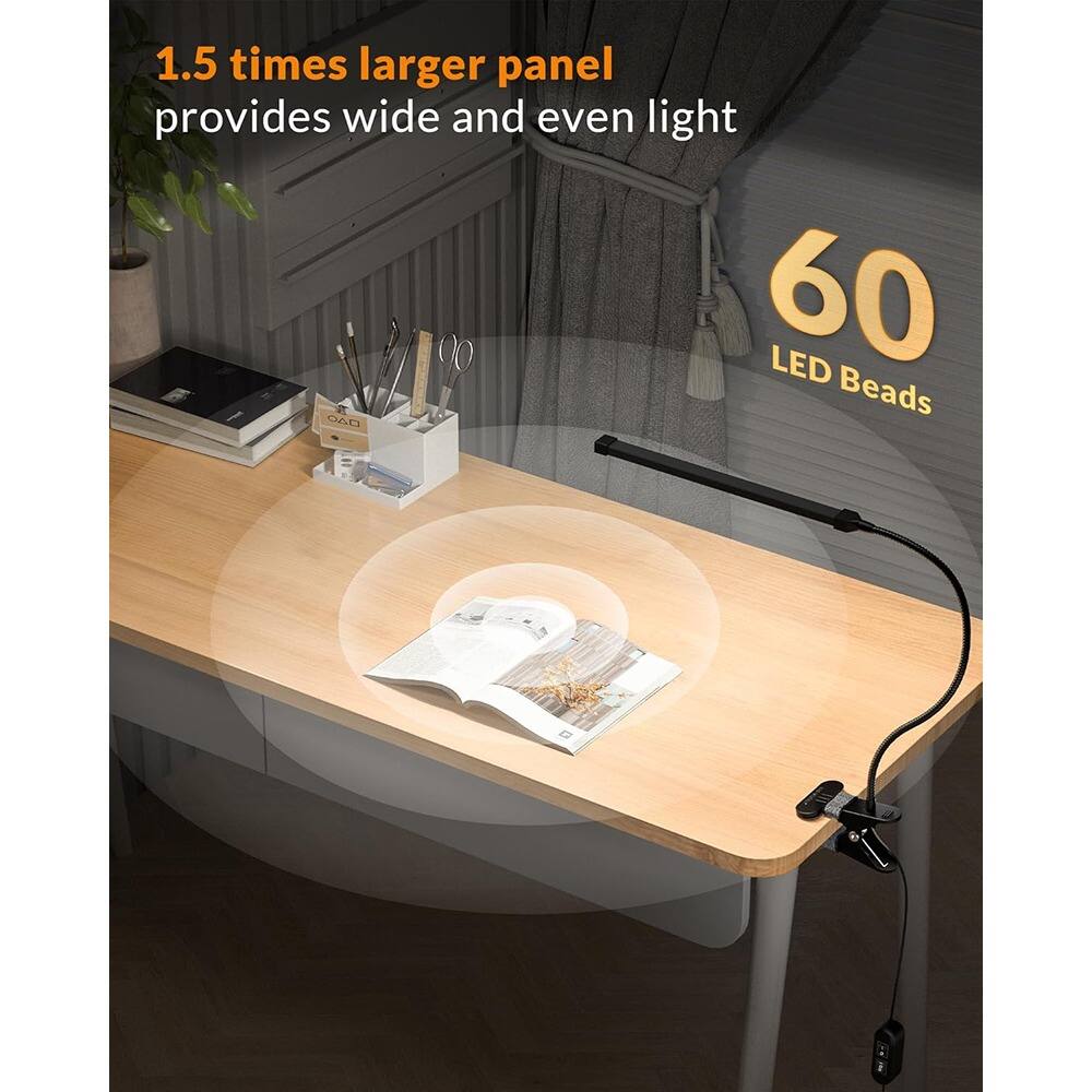 1.5 times larger panel provides wide and even light  
60 LED Beads