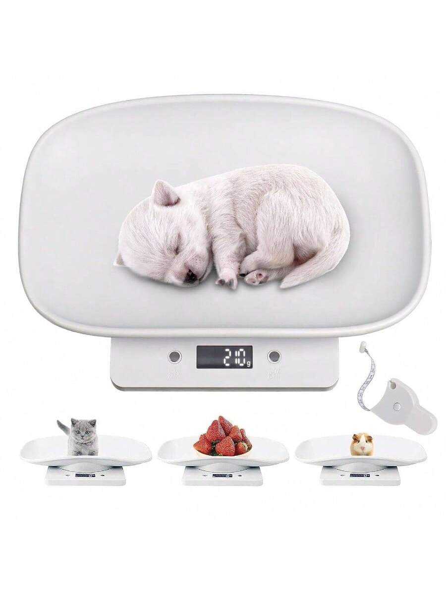Front. The Best Inks - Digital Small Animals Scales Weighing with Tape Measure, Puppy Whelping Scale Weigh Your Kitten, Rabbit with - Pet Scale & Tape.
