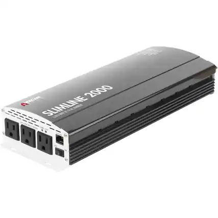 Front. Wagan Tech - SlimLine 2000W Power Inverter - Black.