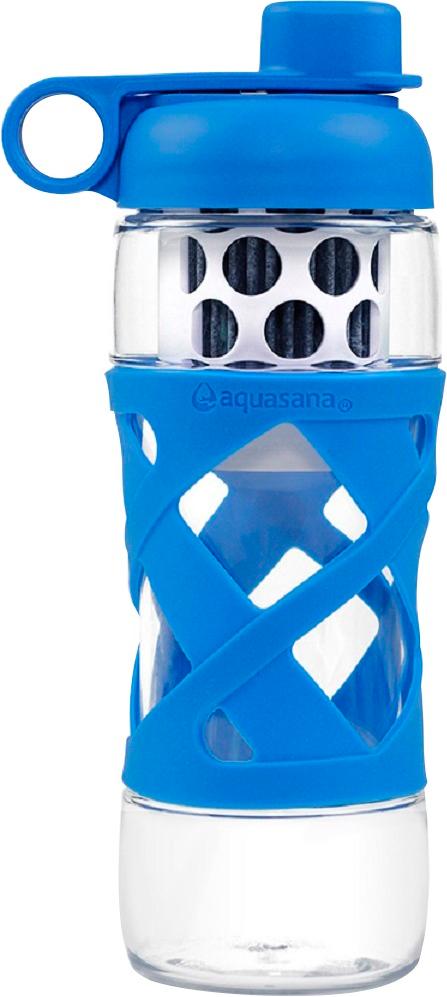 Aquasana Active 17 oz. Clean Water Bottle with Filter, Insulated Stainless Steel, Glacier JJ329085