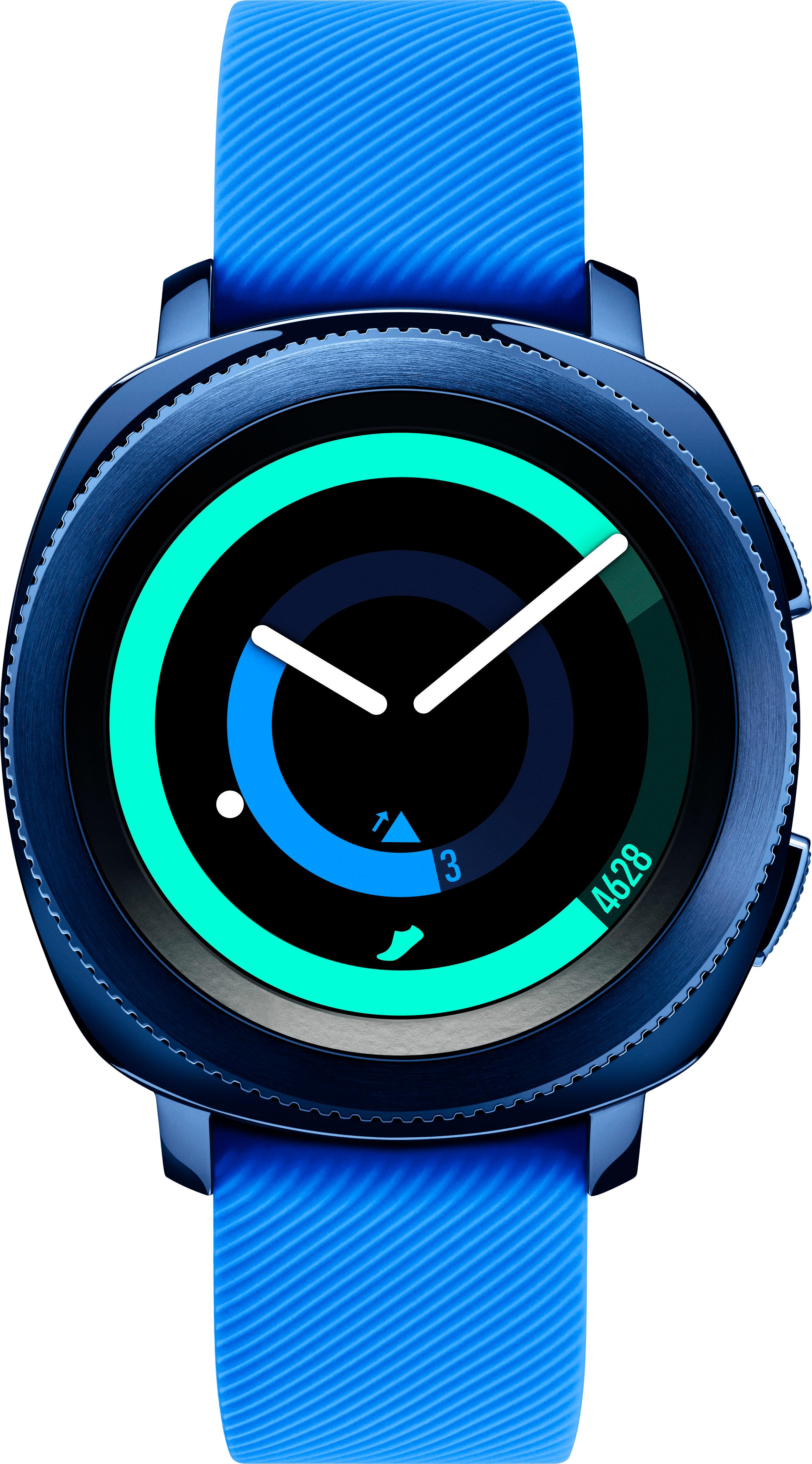 Best Buy: Gear Sport Smartwatch 43mm Blue SM-R600NZBAXAR