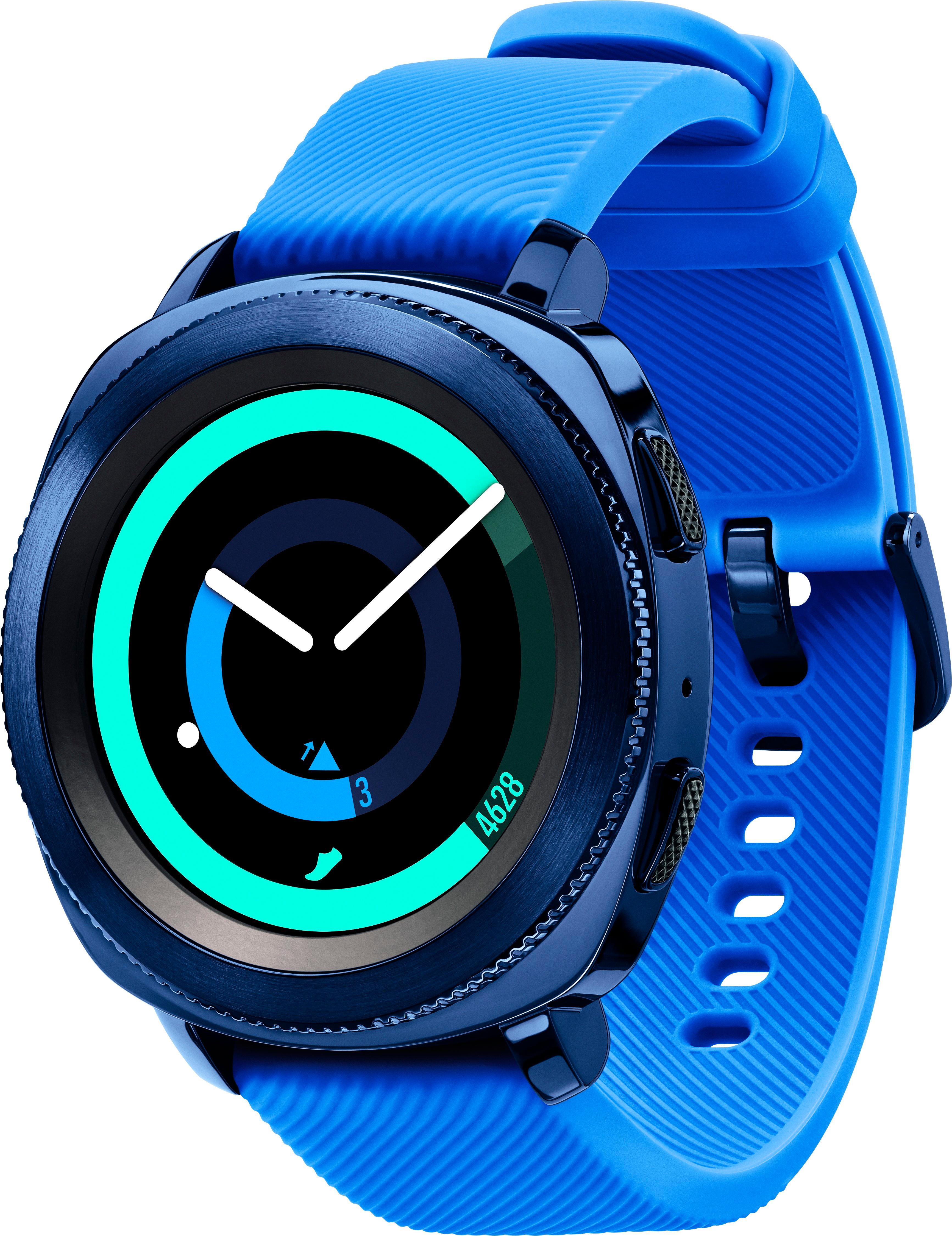 Best Buy: Gear Sport Smartwatch 43mm Blue SM-R600NZBAXAR
