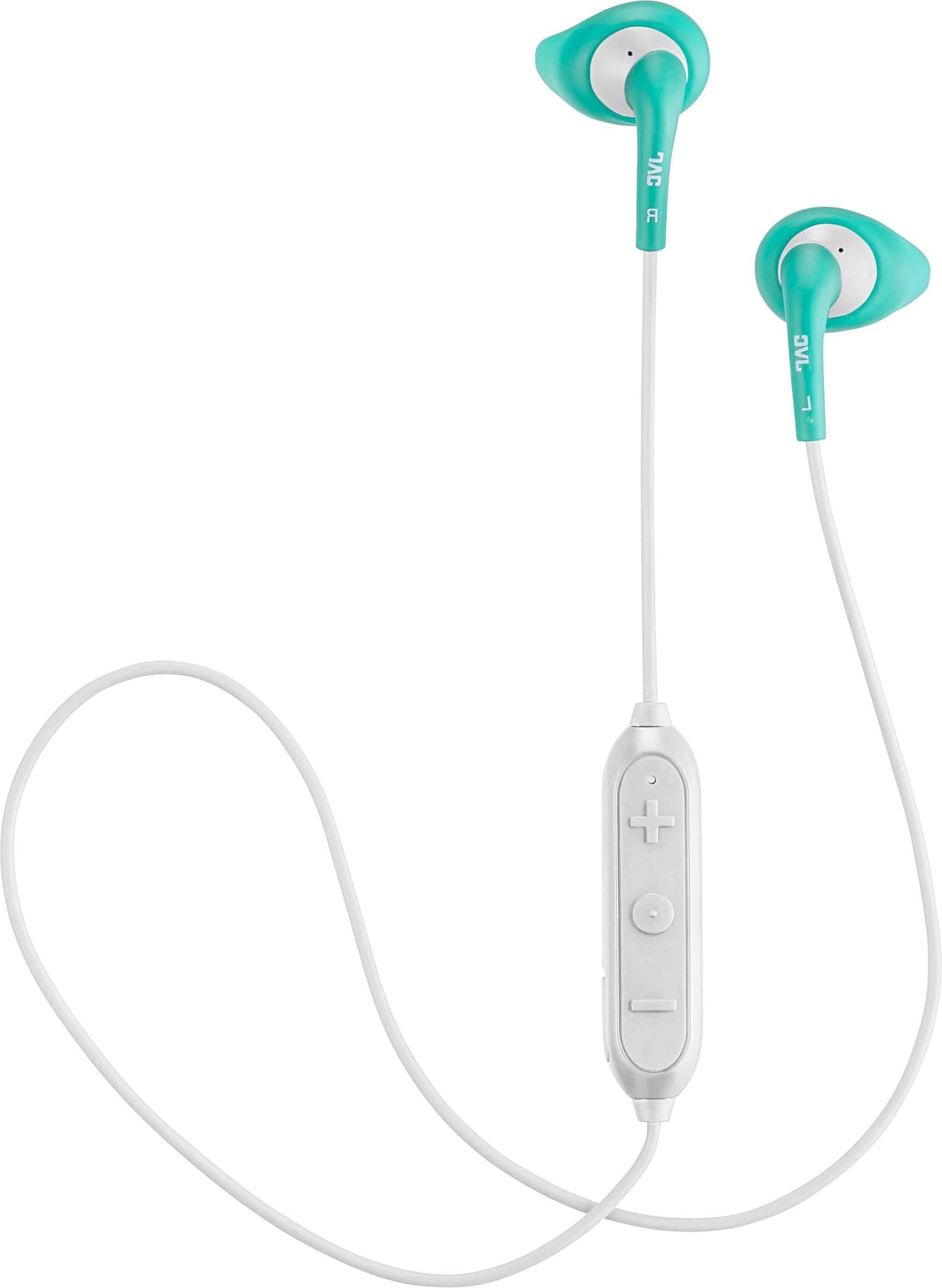 Alt View 12. JVC - HA EN10BT Gumy Sport Wireless In-Ear Headphones - White/Green.