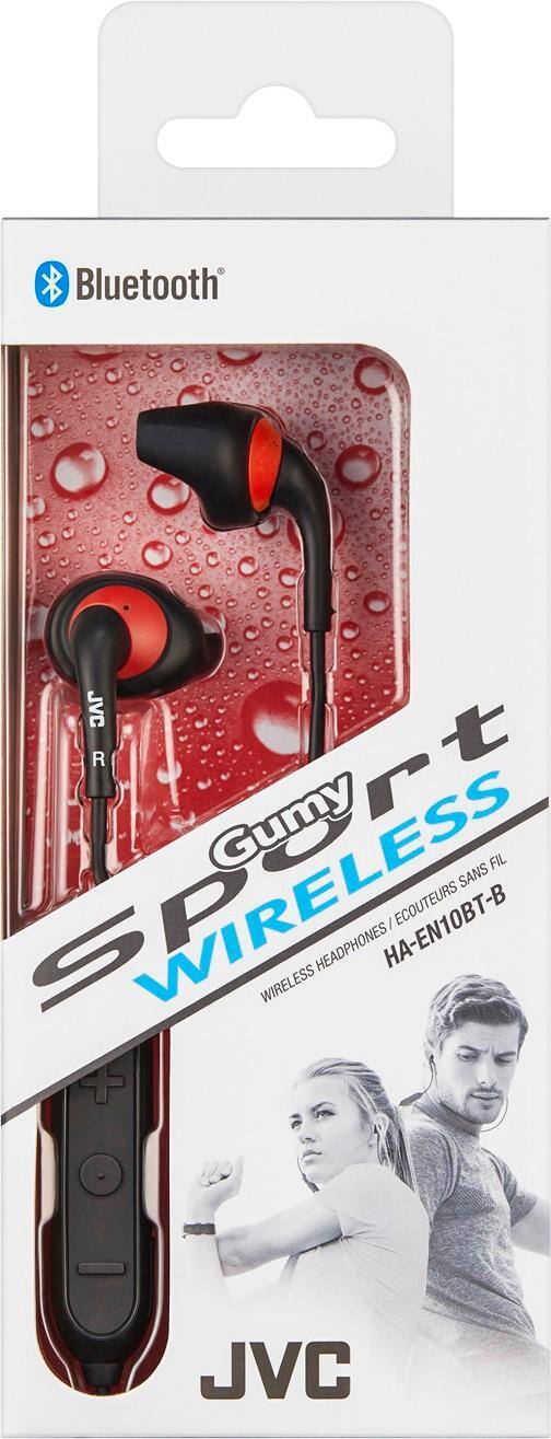 Alt View 12. JVC - HA EN10BT Gumy Sport Wireless In-Ear Headphones - Red/Black.