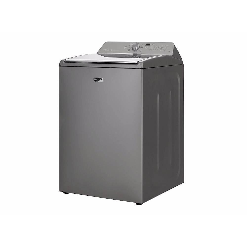 Left. Maytag - 5.3 Cu. Ft. 11-Cycle High-Efficiency Top-Loading Washer.