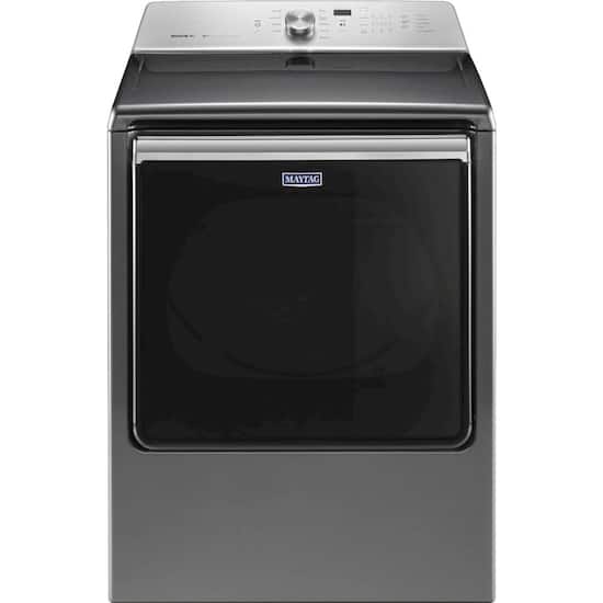 Maytag 8 8 Cu Ft 10 Cycle Electric Dryer Metallic Slate Medb835dc Best Buy