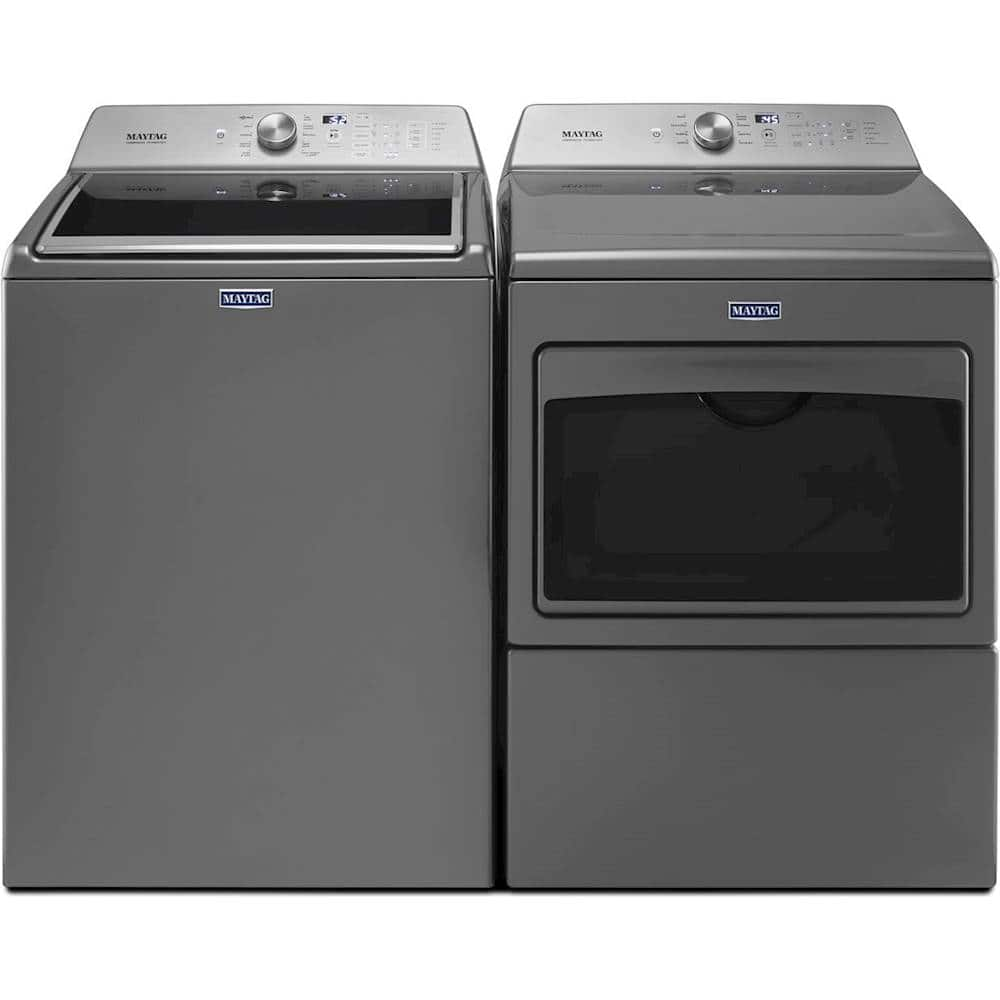 Best Buy: Maytag 7.4 Cu. Ft. 9-Cycle Electric Dryer Metallic Slate ...