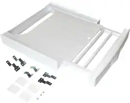 Whirlpool - Stack Kit for 24" Front Load Washer/Dryer - White