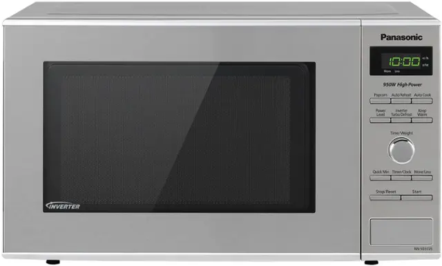 Front. Panasonic - 0.8 Cu. Ft. 950 Watt SD372SR Microwave with Inverter - Stainless Steel.