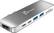 Front. j5create - Ultra Drive Mini Dock for Select Apple MacBook Laptops - silver.