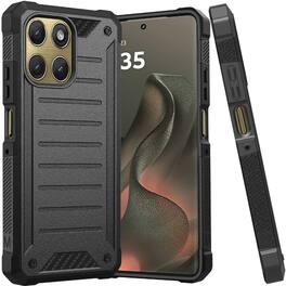Equipd - Phone Case for Motorola Edge 2026 (6.3 Inch), Heavy Duty Rugged Shockproof Full Body Protection Cover - Black