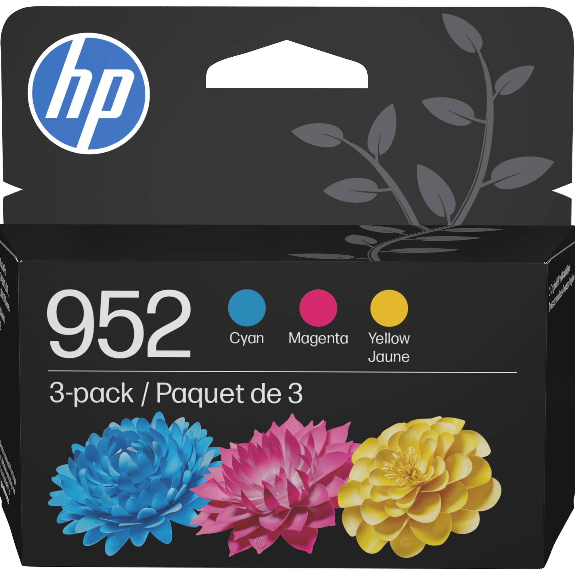 HP - 952 3-pack Standard Capacity Ink Cartridges - Cyan/Magenta/Yellow