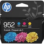 HP - 952 3-pack Standard Capacity Ink Cartridges - Cyan/Magenta/Yellow