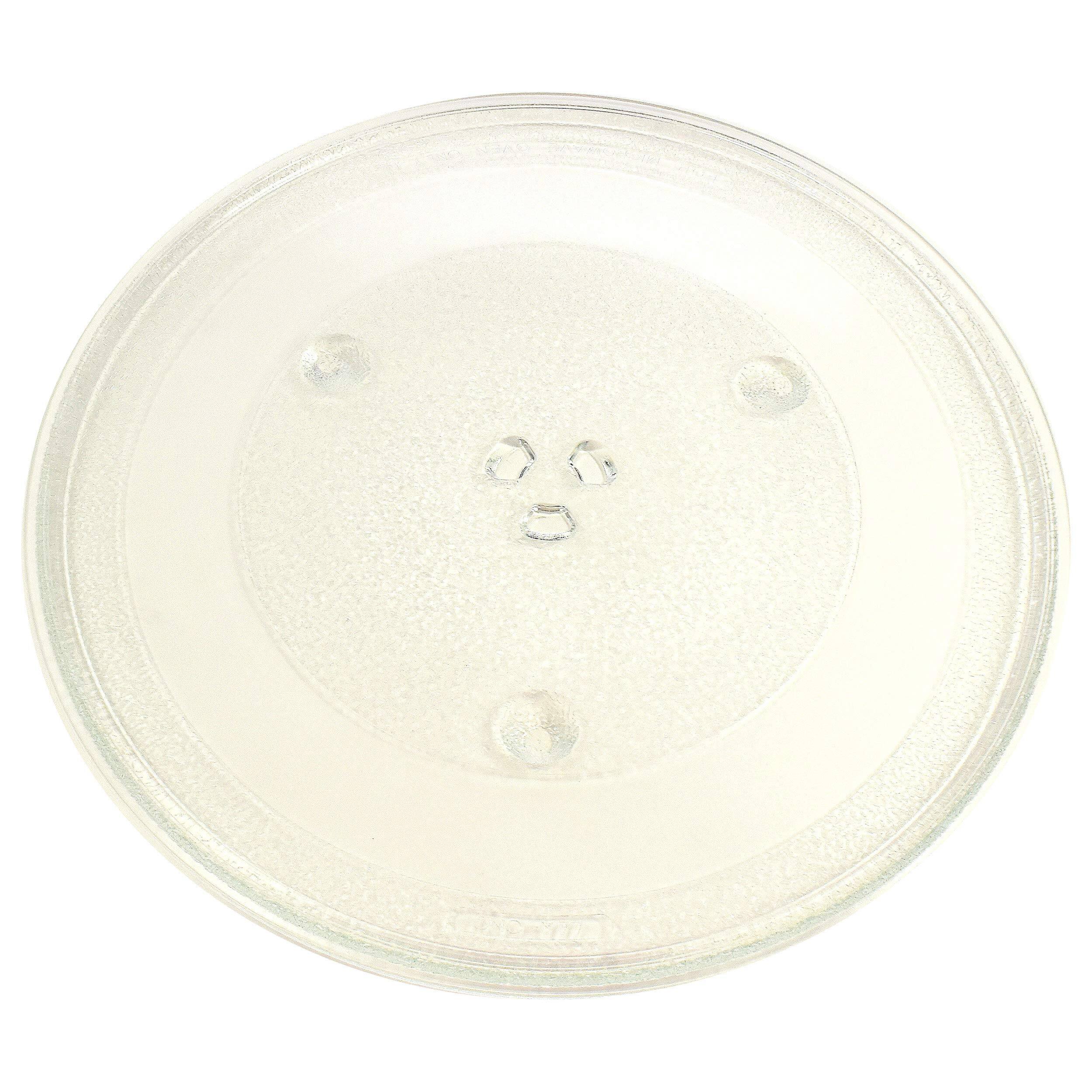 Front. HQRP - 13.5-inch Glass Turntable Tray for Panasonic F06015Q00AP 30QBP4119 TJF06015Q00AP NN-G463MF NN-G464WF NN-S443BF Microwave.