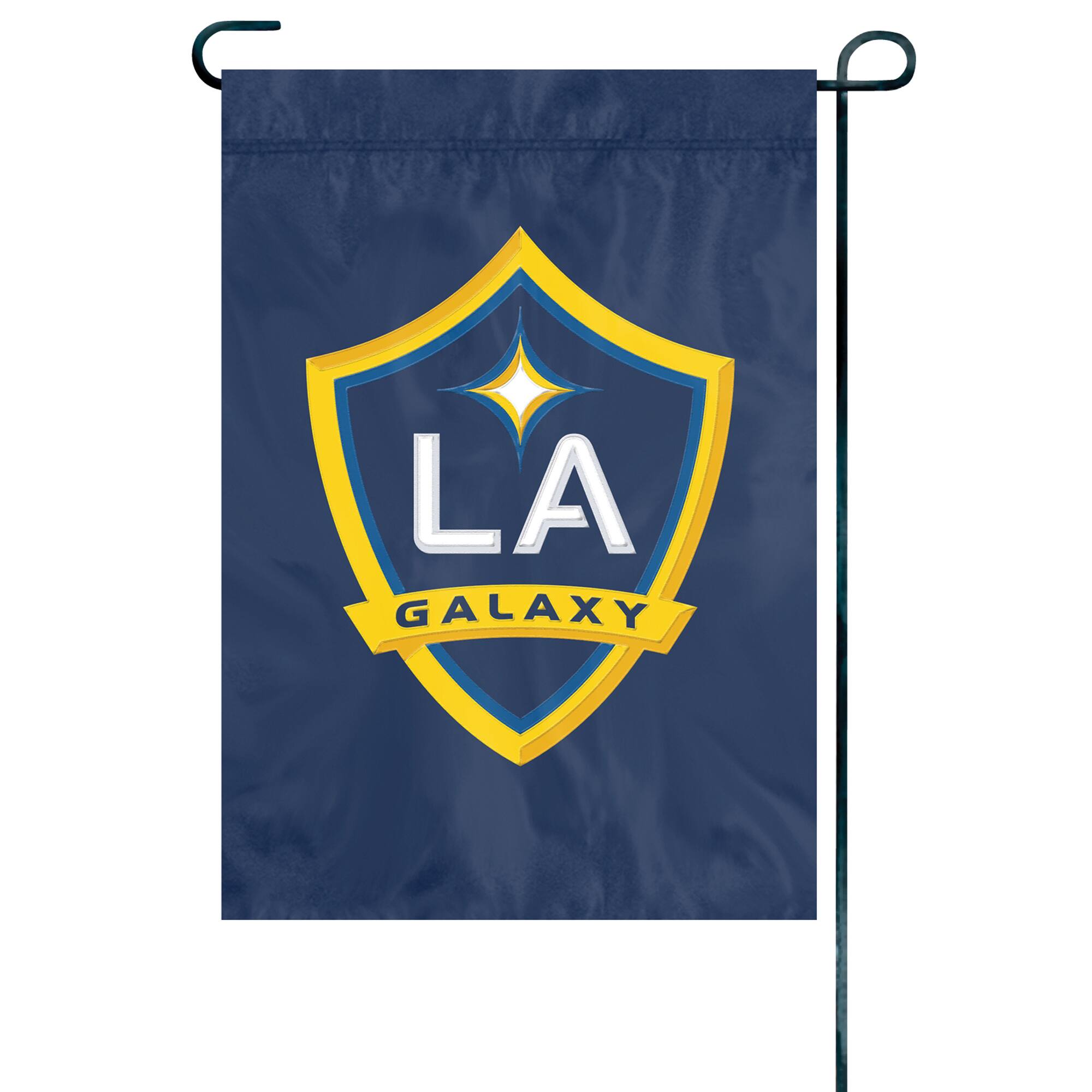 Front. Party Animal - LA Galaxy Premium Garden Flag - Multicolor.