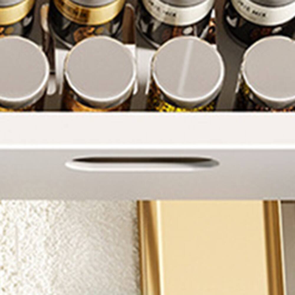 Back. GARVEE - 1pcs Pull Out Cabinet Organizer, Fixed Carbon Steel Cabinet Drawers Slide Out, Pantry Storage Shelves, 30cm, Black - Black.