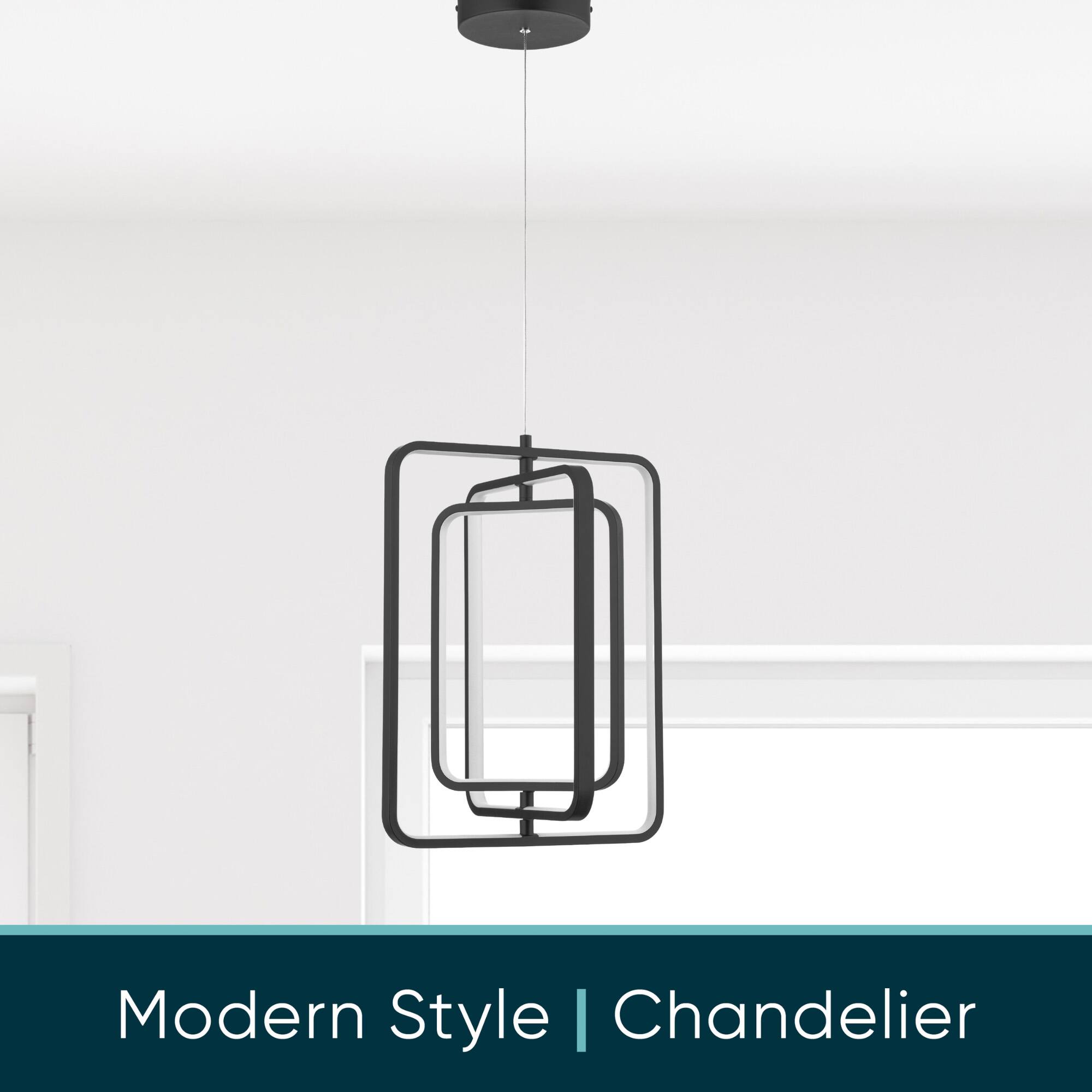 Portage Bay Contemporary Geometric LED Medium Hanging Pendant Light ...