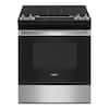 Front. Whirlpool - 5.0 Cu. Ft. Whirlpool Gas Range with Frozen Bake Technology - Stainless Steel - Stainless Steel.