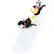 Alt View 19. Costway - 4FT Pre-Lit Christmas Penguin Ice Skating Decoration with Snowy Slide & LED Lights - Multicolor.