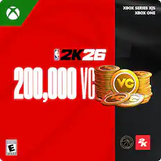 XBOX SERIES X|S
XBOX ONE
2K 26
200,000 VC
EVERYONE
E
ESRB
NBA
2K