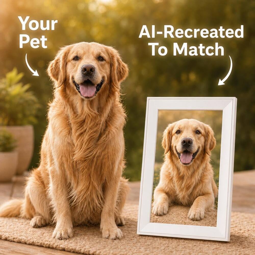 Your Pet  
AI-Recreated To Match