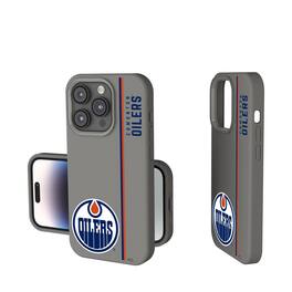 Keyscaper - NHL - Edmonton Oilers Sidebar Soft Touch iPhone Case - 15 - Gray