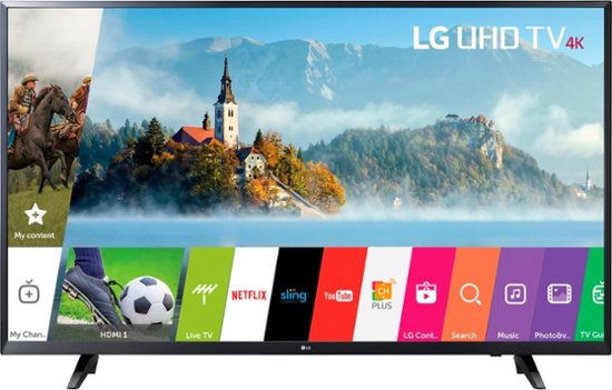 LG - 49" Class (48.5" Diag.) - LED - 2160p - Smart - 4K Ultra HD TV - Front_Zoom